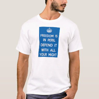 Frihet är i risk tee shirt