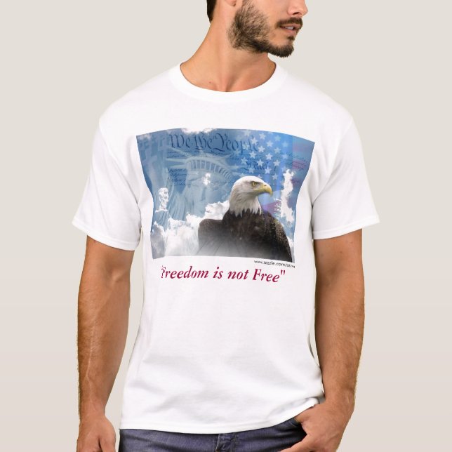 Frihet är inte fritt tee shirt (Framsida)