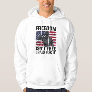 Frihet är inte gratis jag betalade för det Veteran Hoodie