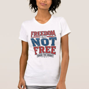 Frihet är inte gratis patriotisk veteran t-shirt d