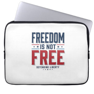 Frihet är inte gratis patriotisk vintage skjorta d laptop fodral