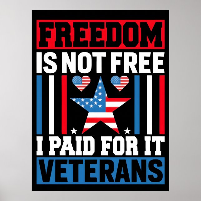 Frihet är inte gratis – Tack, veteraner, 2025,  Poster (Framsidan)
