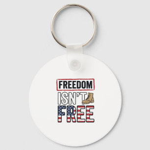 Frihet är inte gratis Vintage patriotisk skjorta d Nyckelring