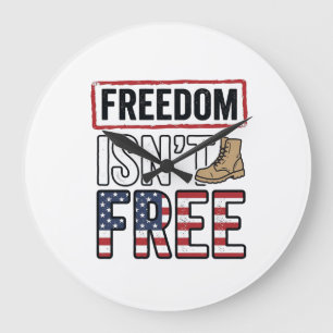 Frihet är inte gratis Vintage patriotisk skjorta d Stor Klocka
