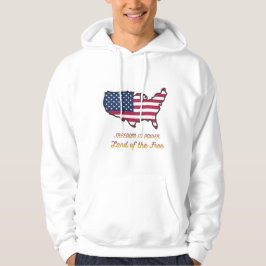 Frihet Är Makt USA Flagga Tröja Hoodie