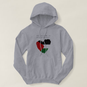 “Frihet Är Universell” med Palestina Hjärtflagga ✨ T Shirt