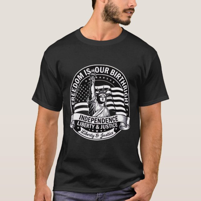 Frihet Är Vår Födel T-Shirt (Framsida)