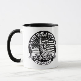 Frihet Är Vår Födelar Patriotisk Mugg