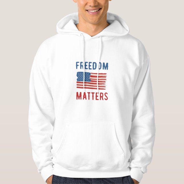 Frihet Är Viktigt Hoodie (Framsida)