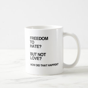 FRIHET ATT HATA MEN INTE ÄLSKA.png Kaffemugg