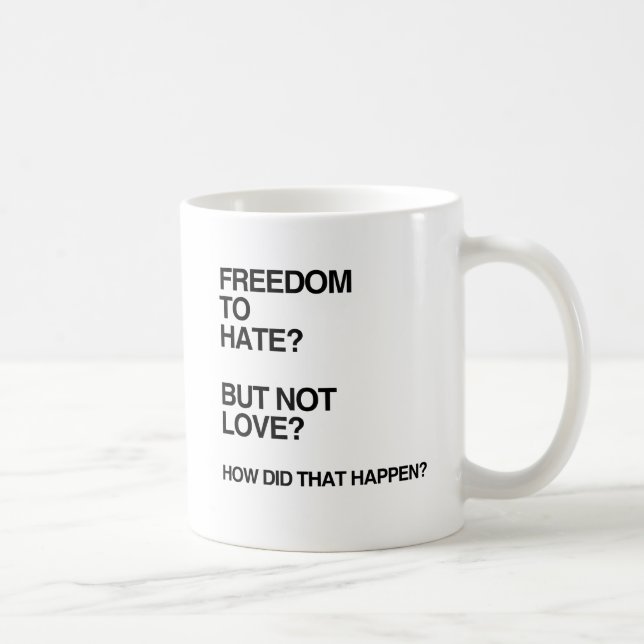 FRIHET ATT HATA MEN INTE ÄLSKA.png Kaffemugg (Höger)