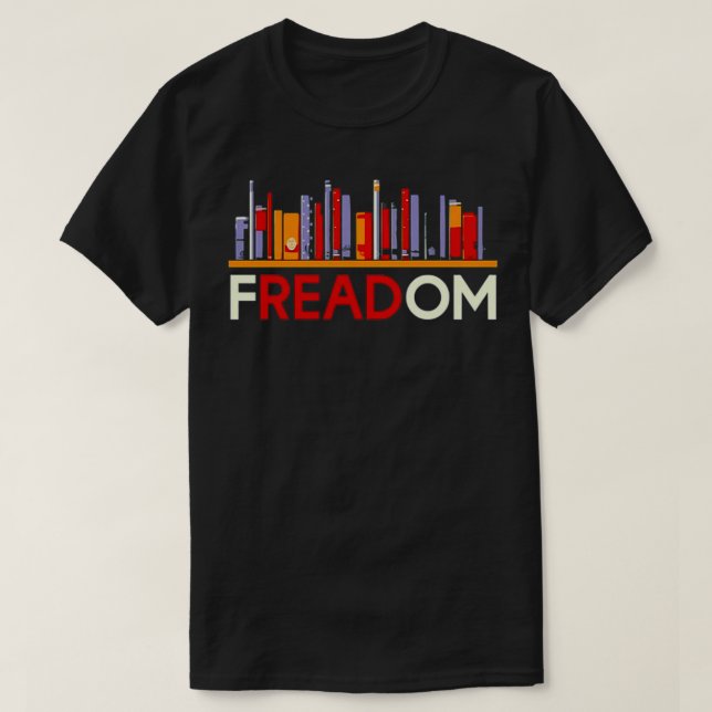 Frihet att läsa t shirt (Design framsida)