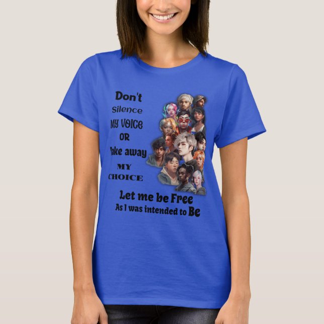 Frihet att välja och jämlikhet T-Shirt (Framsida)