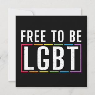 Frihet att vara HBT Bisexual Lesbisk Gay pride Inbjudningar