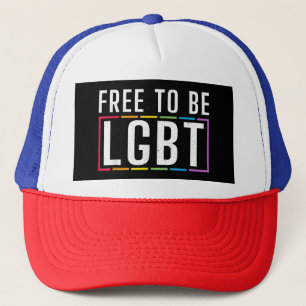 Frihet att vara HBT Bisexual Lesbisk Gay pride Keps