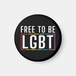 Frihet att vara HBT Bisexual Lesbisk Gay pride Magnet