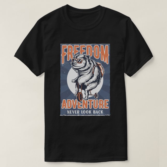 Frihet Äventyr T Shirt (Design framsida)
