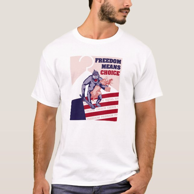 Frihet betyder prima 1 t-shirt (Framsida)