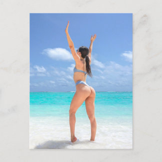 Frihet: Bikini, Beach SchulBabe Vykort