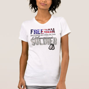Frihet Brough till dig av amerikansoldaten T Shirt
