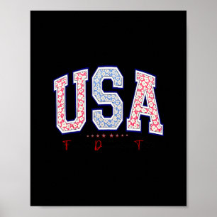Frihet Demokrati Sanning Usa Antitrump 4 Juli Poster