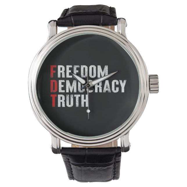 Frihet Demokratisanning Armbandsur (Framsida)