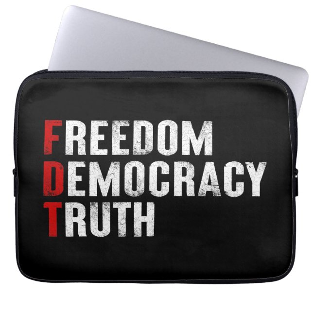 Frihet Demokratisanning Laptop Fodral (Framsidan)