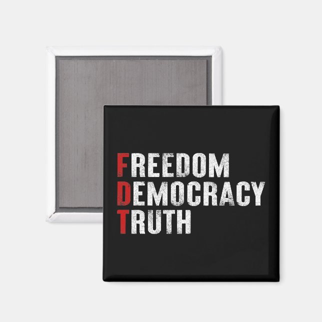 Frihet Demokratisanning Magnet (Front/Back)
