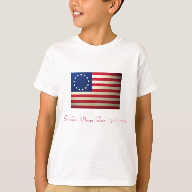 Frihet dör aldrig… 1776-2009 tee (Framsida)