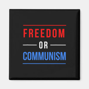 Frihet eller kommunism - ett lustigt val 2024 magnet