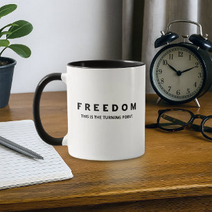 Frihet en sann patriot mugg
