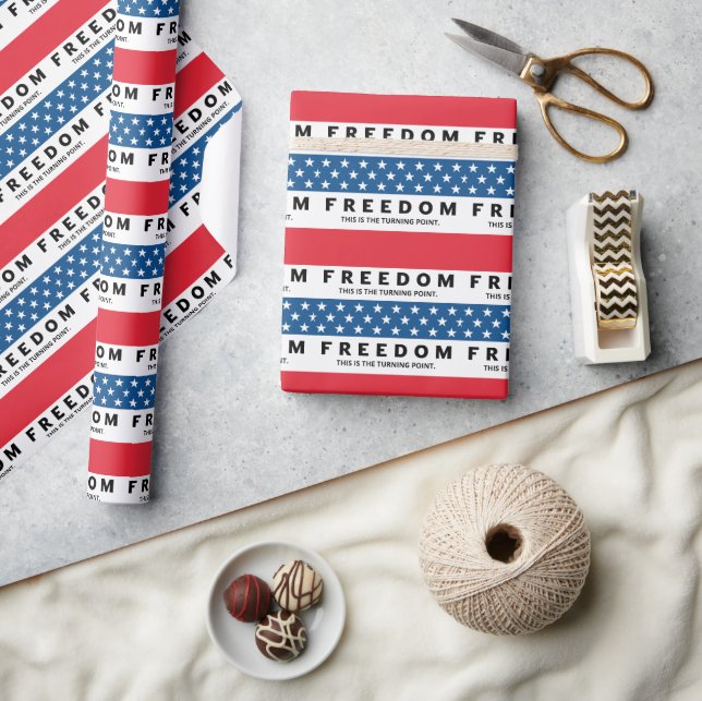 Frihet en sann patriot presentpapper (Hantverk)