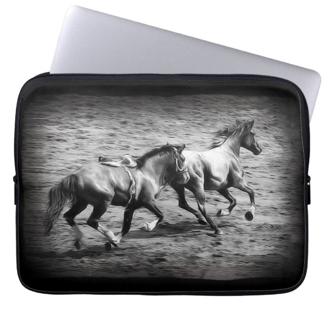 Frihet - Equine Art Laptop Fodral (Framsidan)