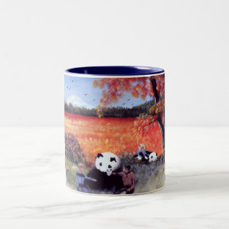 Frihet för alla Liberté häller svartabörshajen Le Två-Tonad Mugg