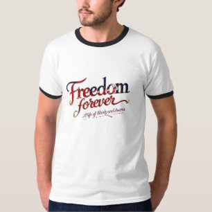 Frihet för alltid - Minimalistisk Ringer Tee