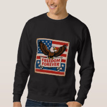 Frihet för amerikansk Eagle Sweatshirt