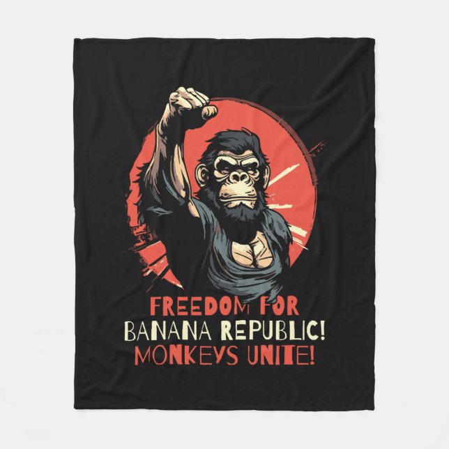 Frihet för Banana Republik Fleecefilt (Framsidan)