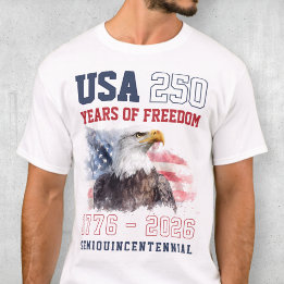 Frihet för Fosterlandet - Amerikas 250-årsjubileum T Shirt