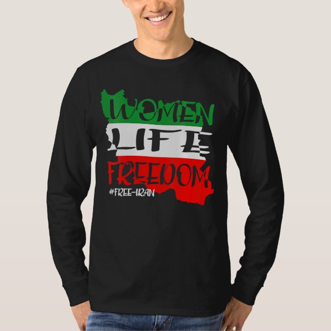 Frihet för fria Iran T Shirt (Framsida)