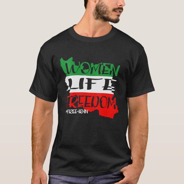 Frihet för fria Iran T Shirt (Framsida)