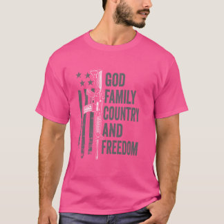 Frihet för Guds familj Land - andra ändring Pro Gu T Shirt