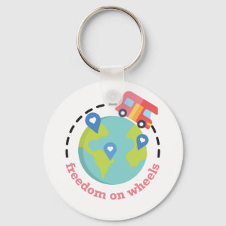 Frihet för Hjul Nyckelring
