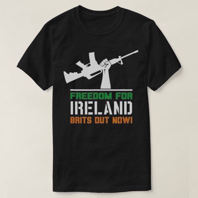 Frihet för Irland ger nu utdelning T Shirt (Design framsida)