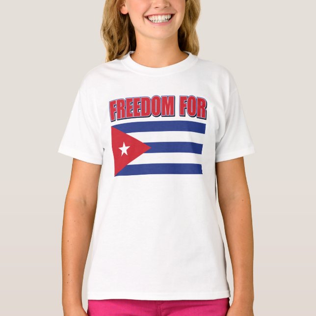 Frihet för Kuba T Shirt (Framsida)
