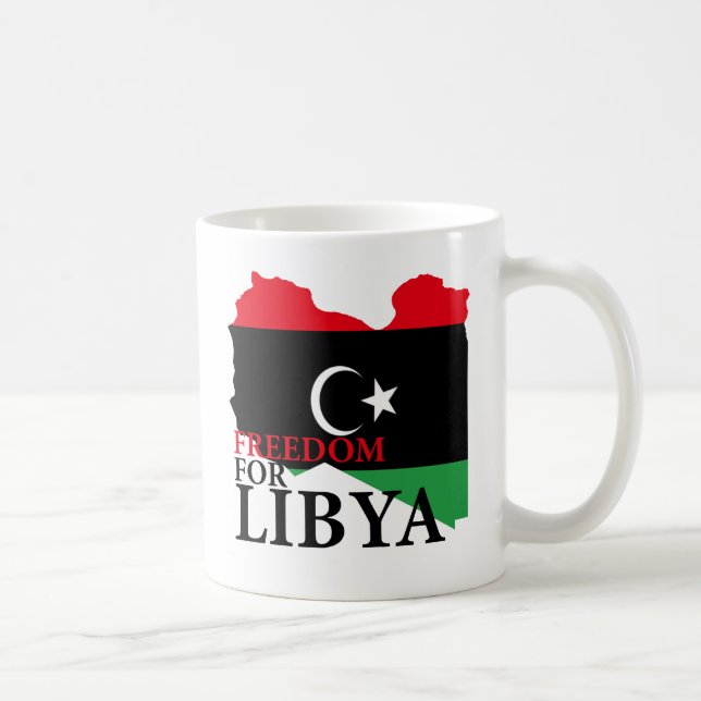Frihet för Libyen Kaffemugg (Höger)
