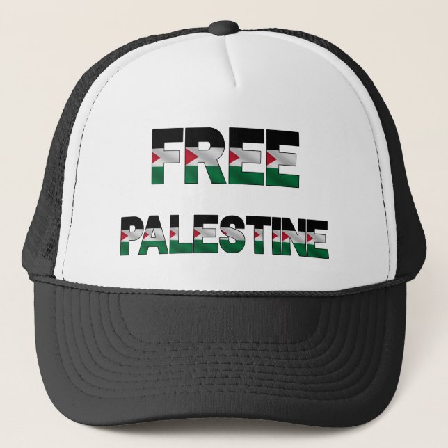 Frihet för Palestina Flagga Brev Unity Pride Freed Keps (Framsida)
