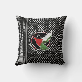 Frihet för Palestina Flagga Kufiya Hatta Mönster Kudde