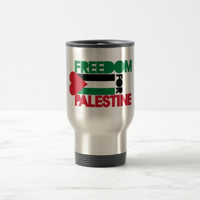 Frihet för Palestina Resemugg (Center)