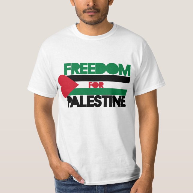 Frihet för Palestina T Shirt (Framsida)