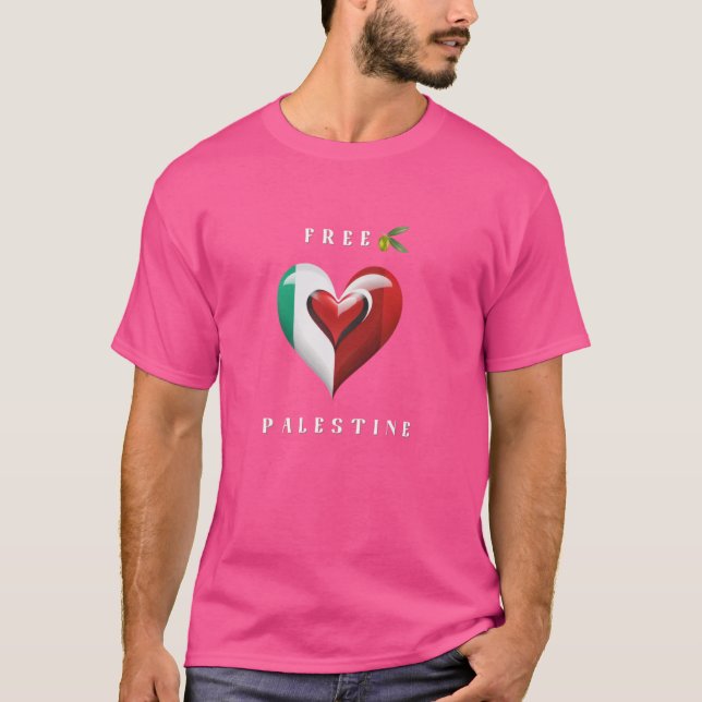 Frihet för palestinier i Gaza T Shirt (Framsida)